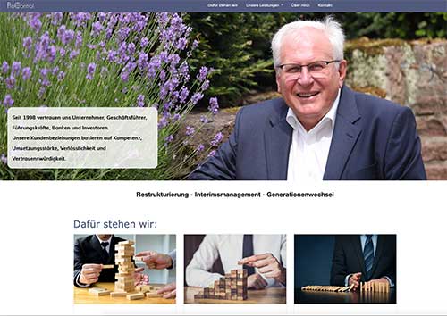 Arbeitsbeispiel Homepage